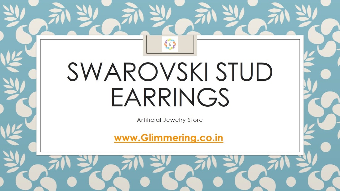 Swarovski Crystal Stud Earrings Wholesale India - Glimmering